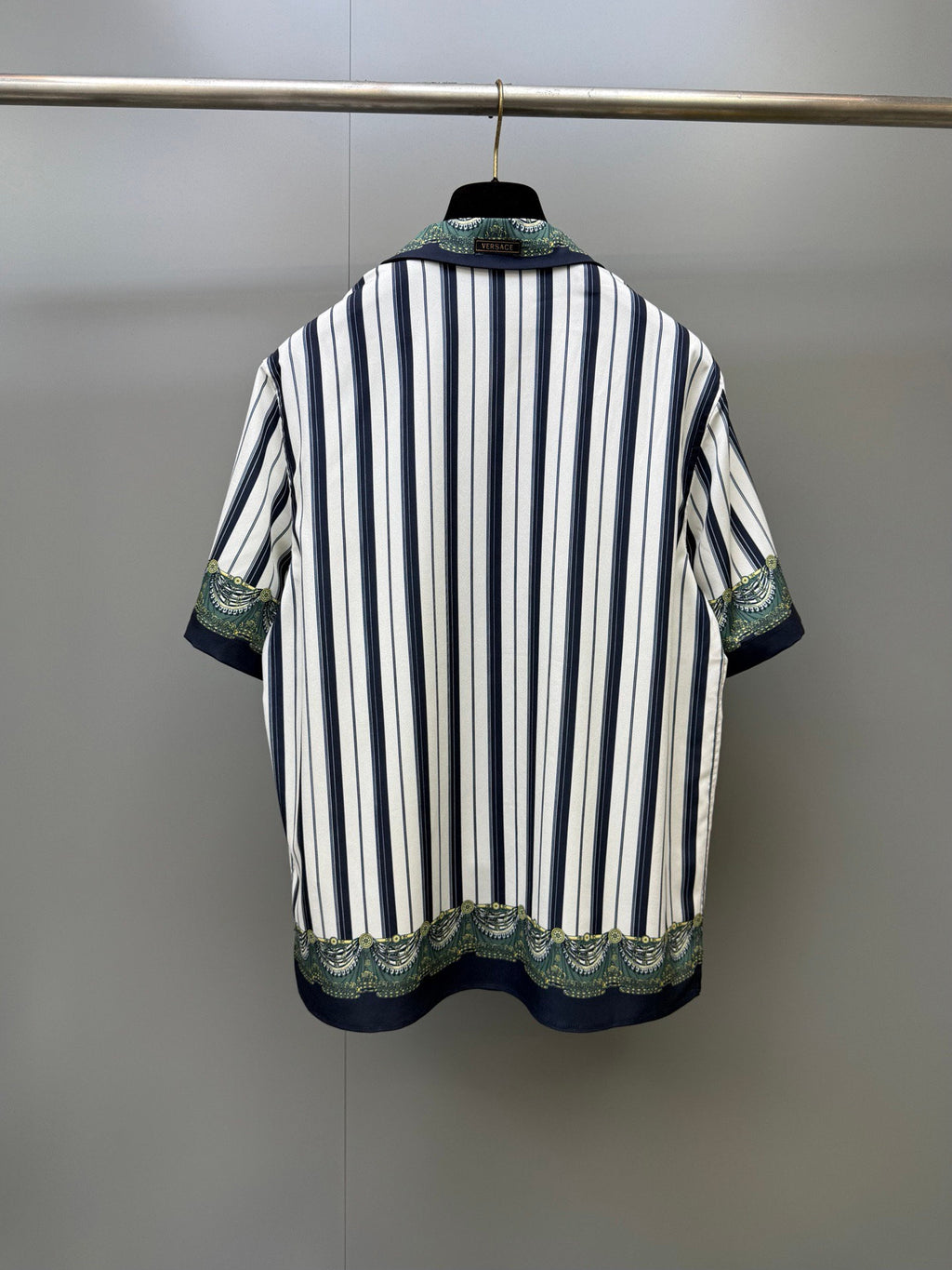 Falection FW26 Striped Crepe de Chine Silk Shirt
