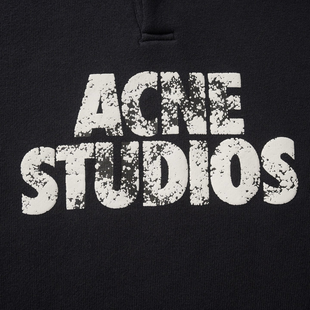 Falection FW26 Logo Distressed Fleece Henley Sweatshirt in 2 Colors