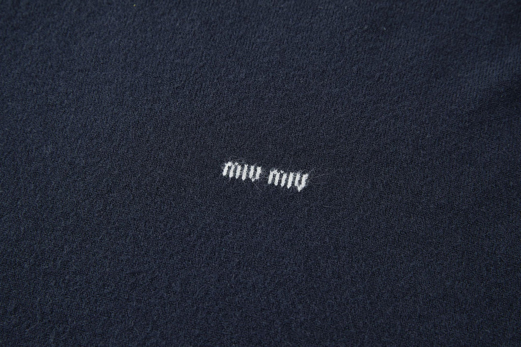 Falection FW26 Layered Sleeve Logo Embroidered Sweater