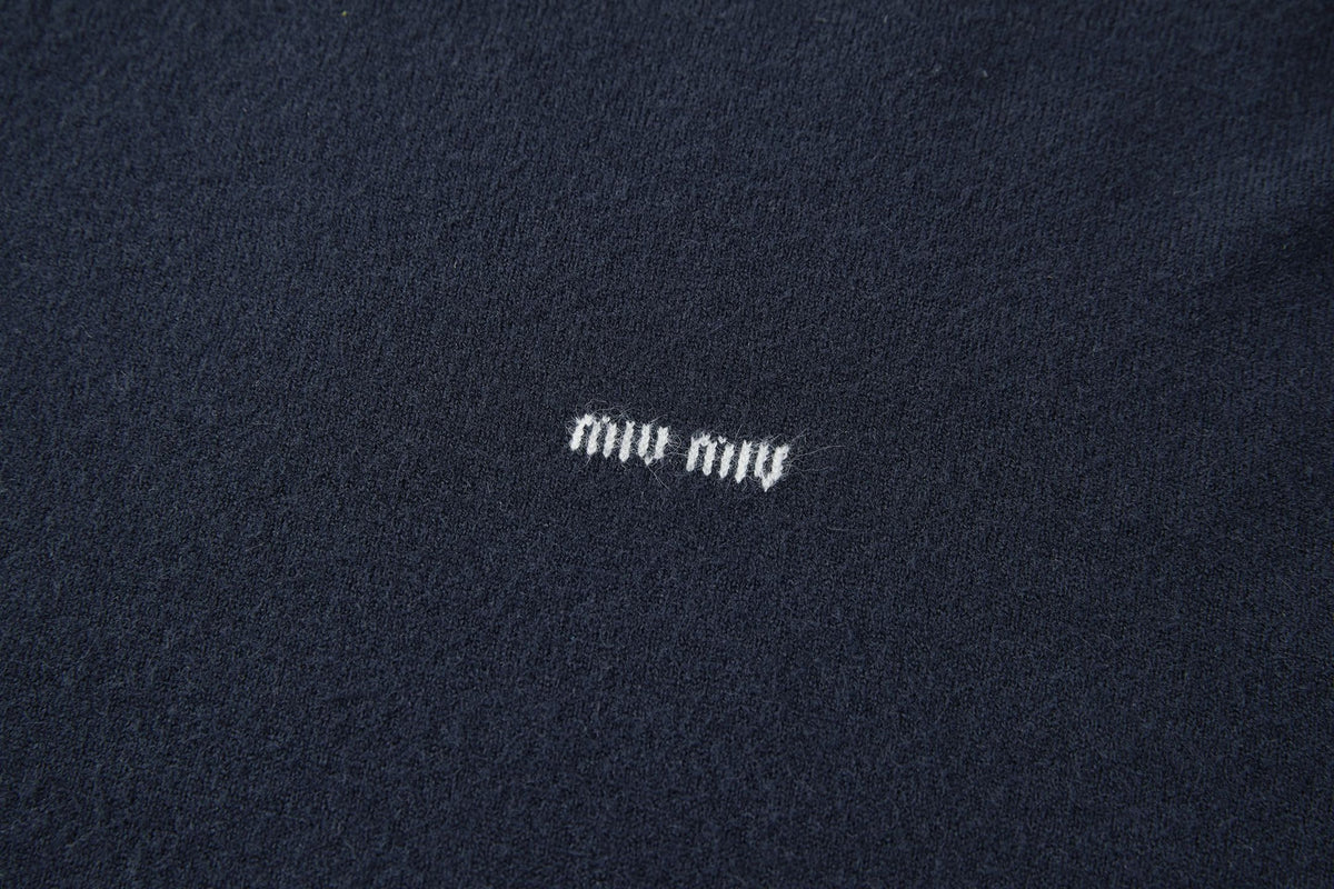 Falection FW26 Layered Sleeve Logo Embroidered Sweater