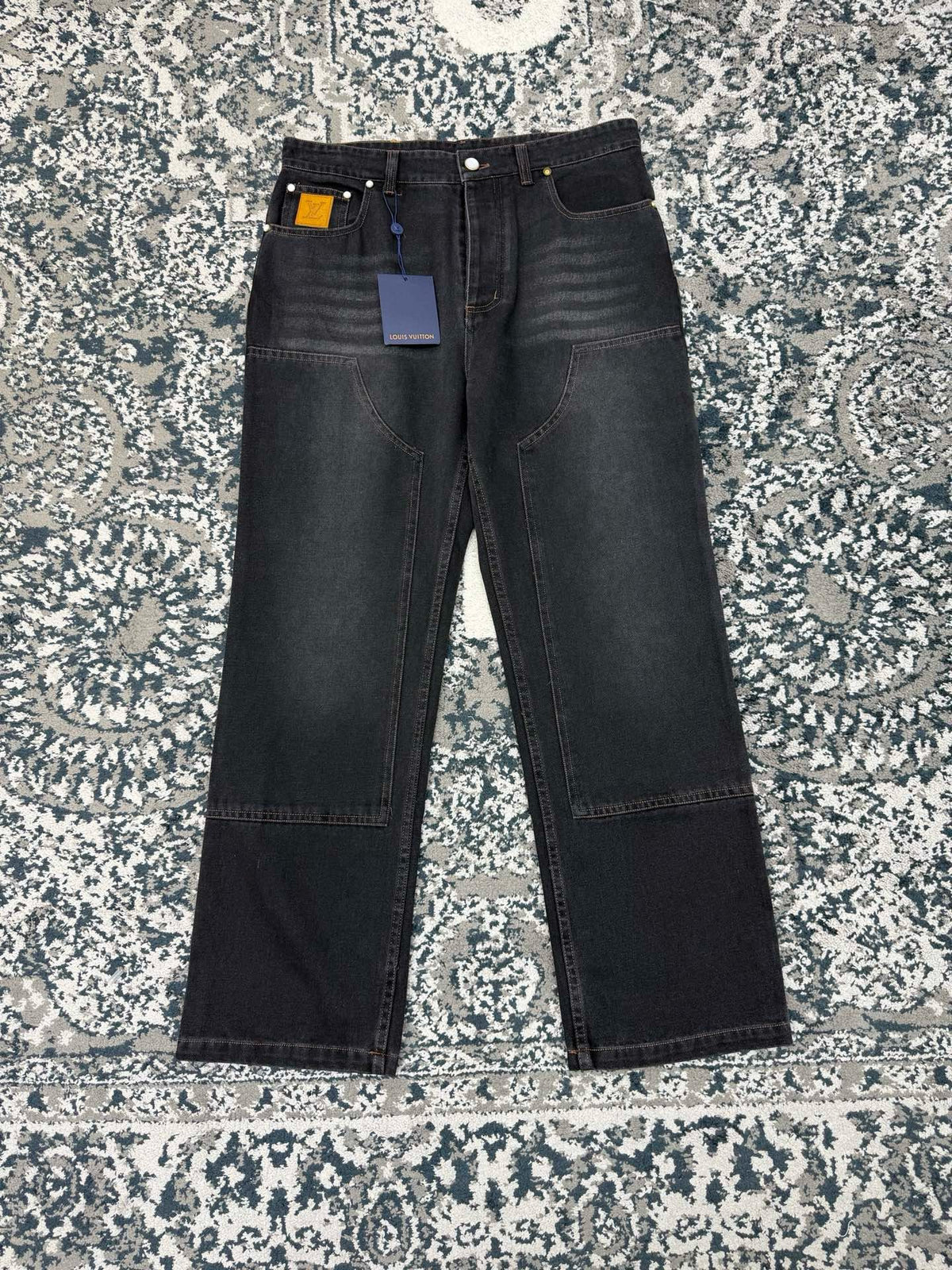 Falection FW26 Initial Stitched Denim Pants