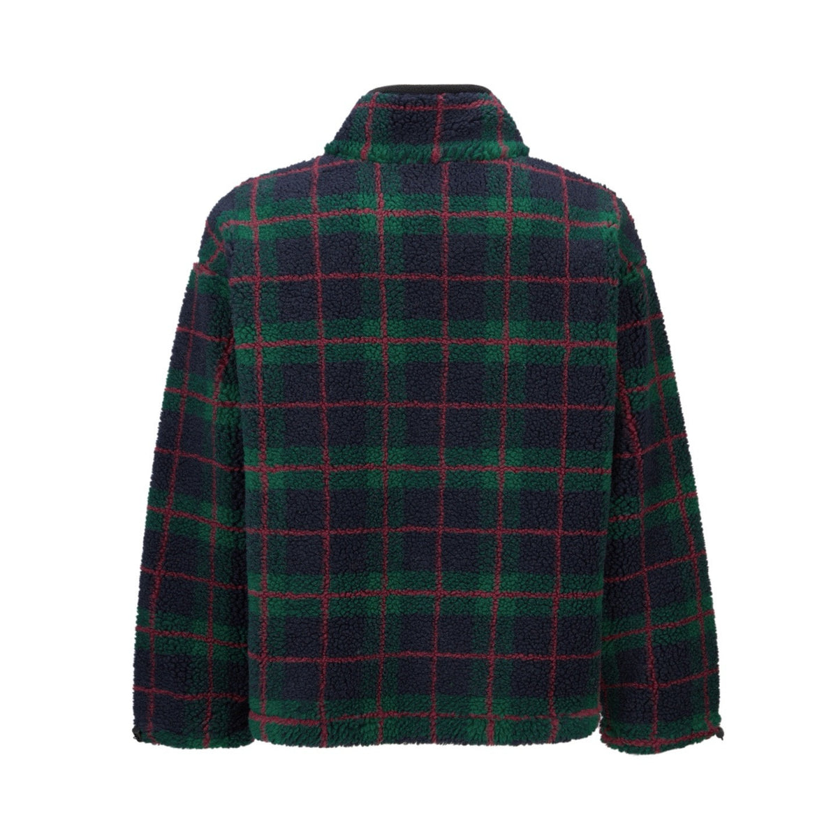 Falection FW26 Checked Teddy Zipper Jacket in 2 Colors