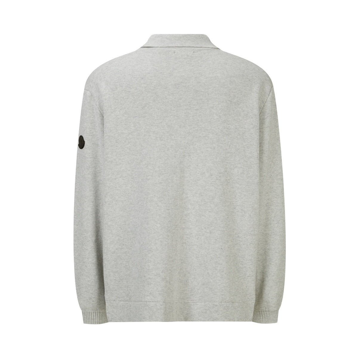 Falection FW26 Leather Logo Wool Zip Up Cardigan in 3 Colors