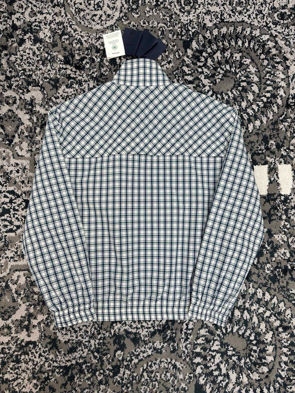 Falection FW26 Checked Chambray Blouson Jacket