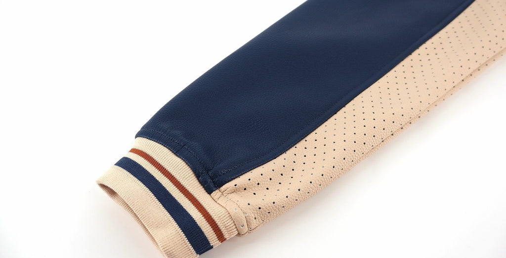 Falection monogram V made in italy SS26 Sporty Leather Track Top