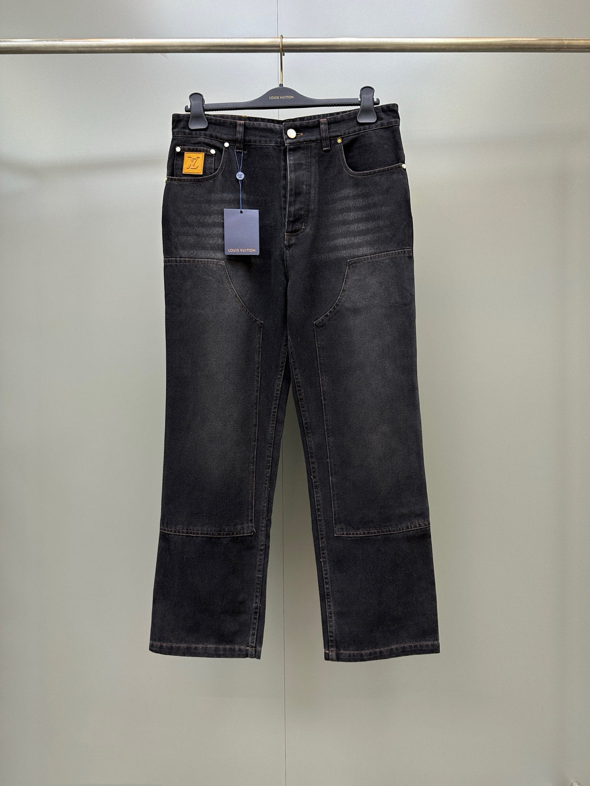 Falection FW26 Initial Stitched Denim Pants