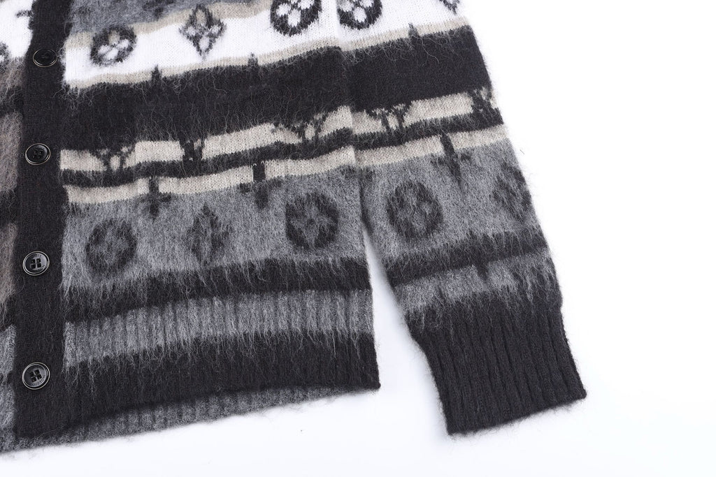 Falection FW26 Monogram Mohair Cardigan in 2 Colors