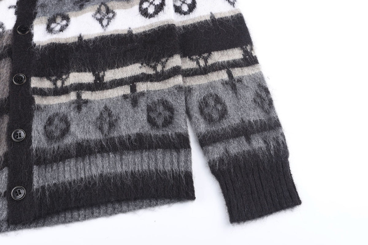 Falection FW26 Monogram Mohair Cardigan in 2 Colors