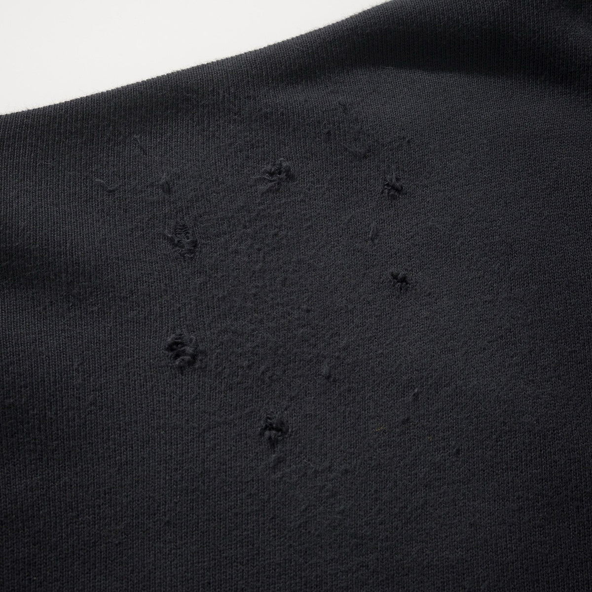 Falection FW26 Logo Distressed Fleece Henley Sweatshirt in 2 Colors