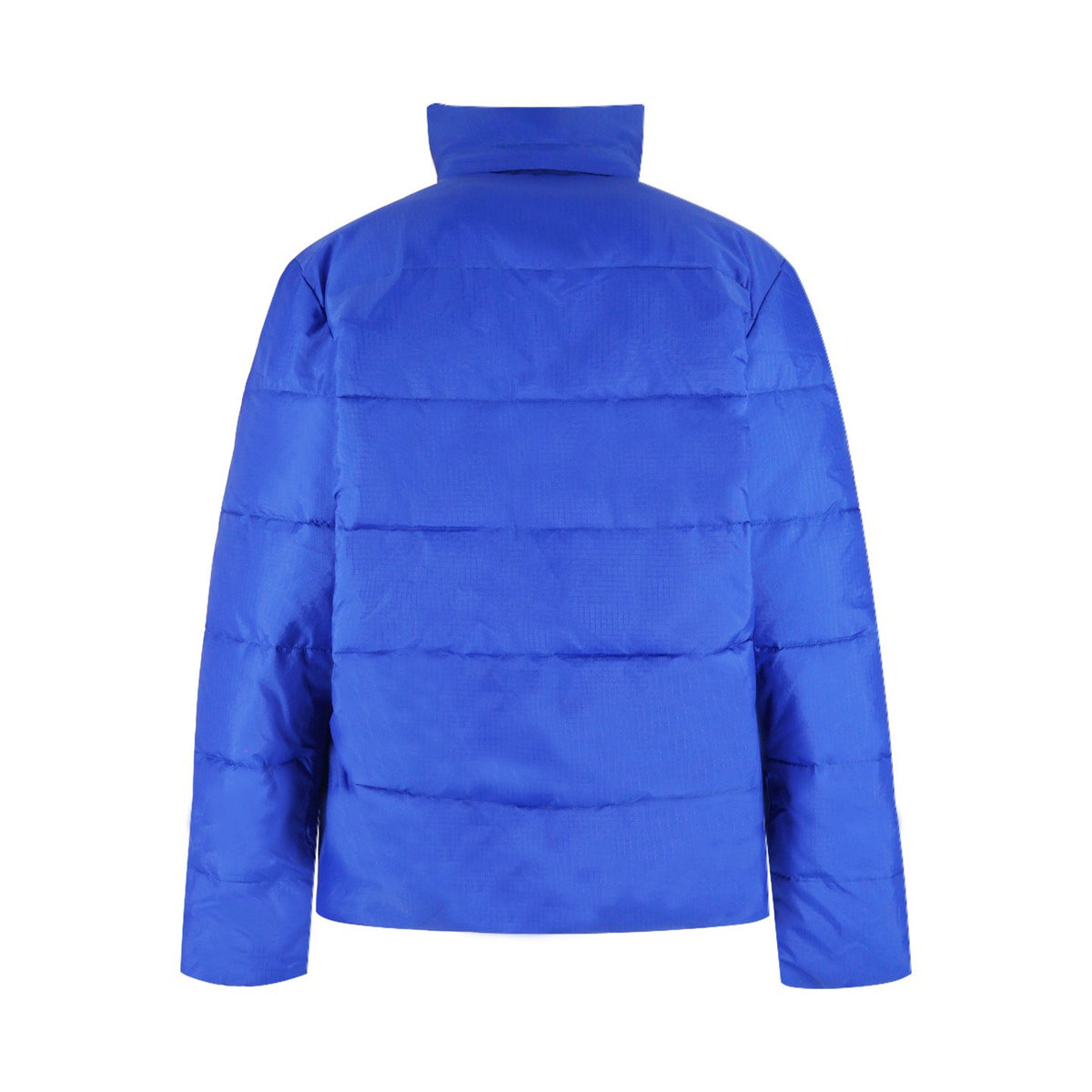 Falection FW26 Quilted Logo Puffer Jacket in Blue