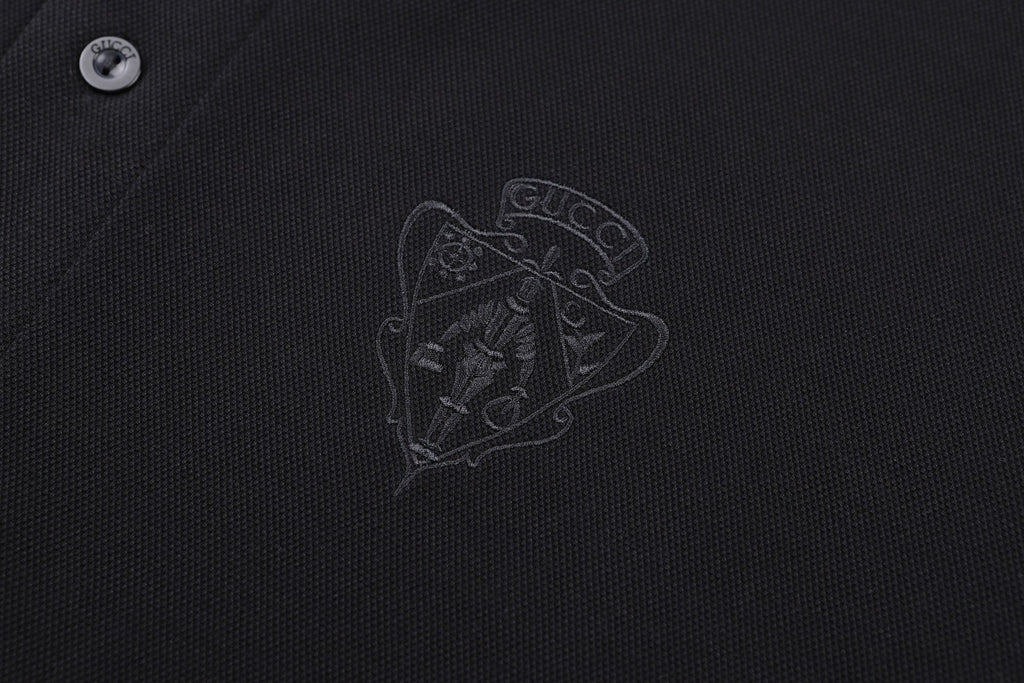 Falection FW26 Cotton Piquet Shirt with Embroidery