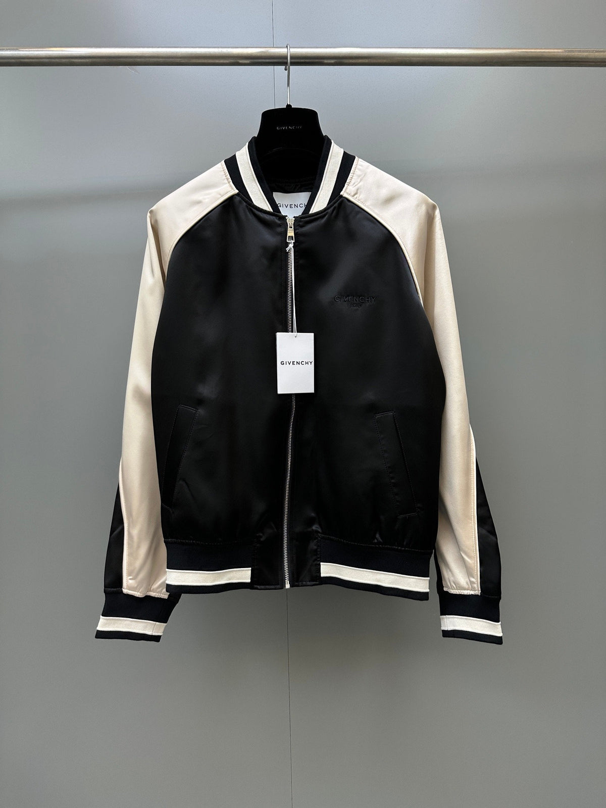 Falection FW26 Black Logo Bomber Jacket
