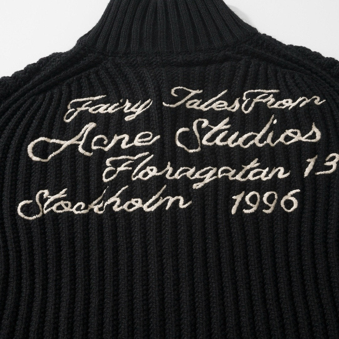 Falection FW26 Cable Knit Zip Fastening Cardigan