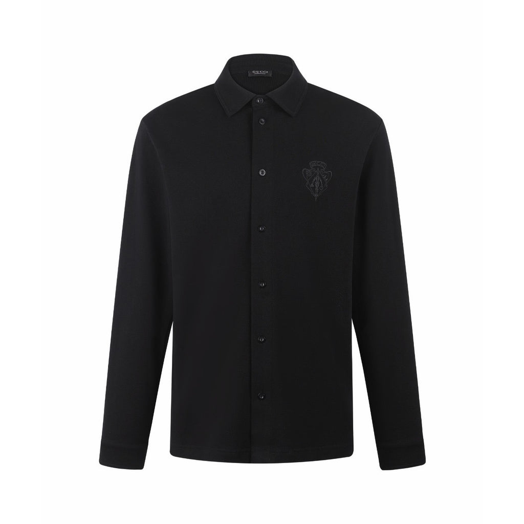 Falection FW26 Cotton Piquet Shirt with Embroidery