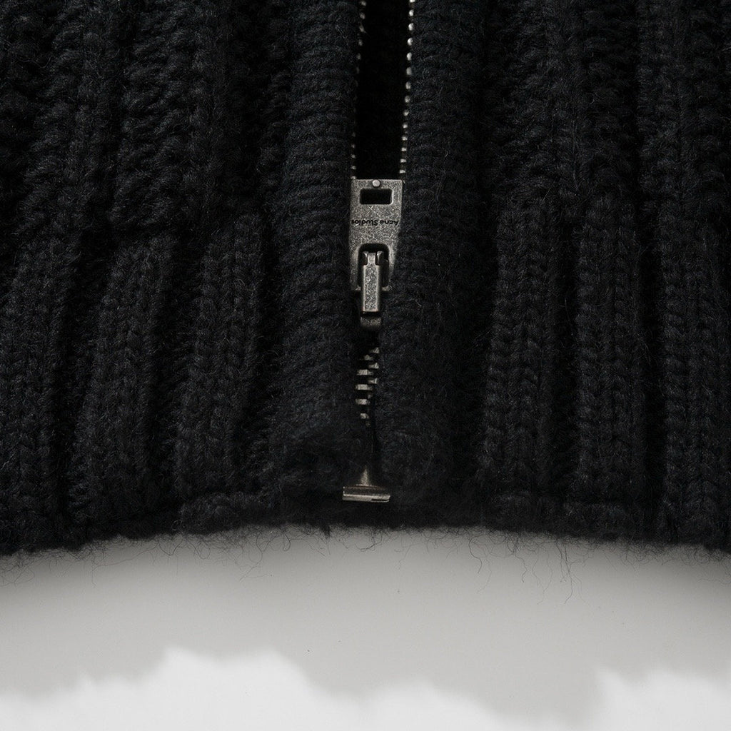 Falection FW26 Cable Knit Zip Fastening Cardigan