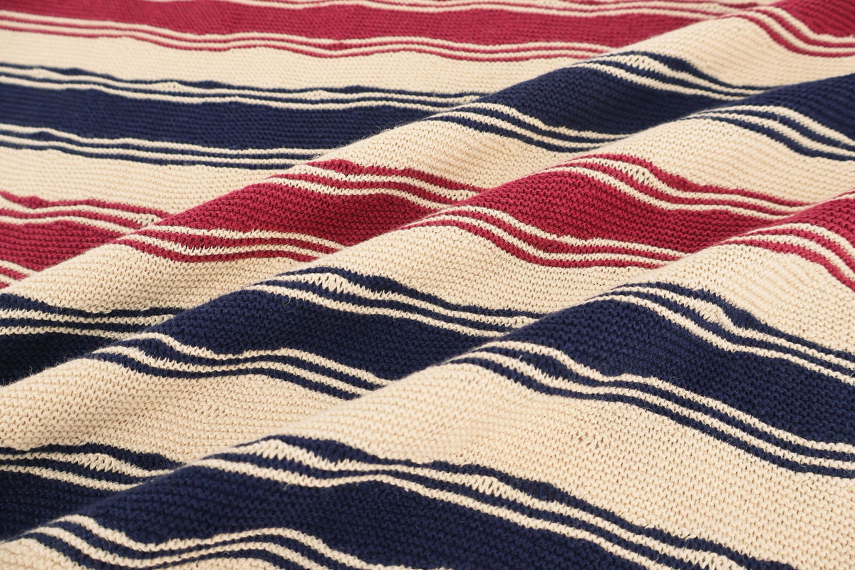 Falection BV FW26 Distroted Stripe Linen & Cotton Sweater