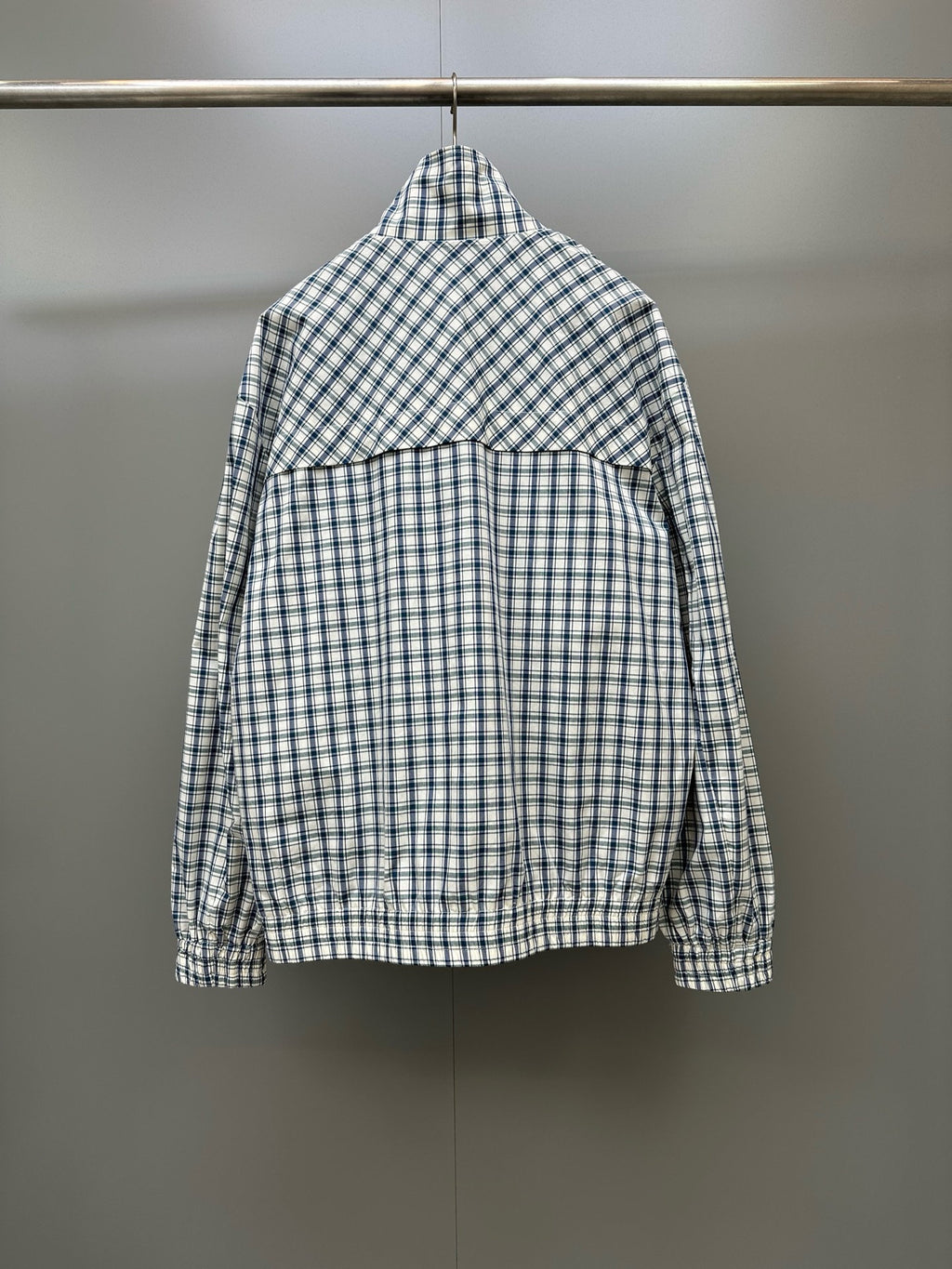 Falection FW26 Checked Chambray Blouson Jacket