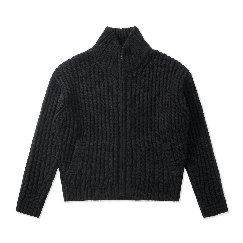 Falection FW26 Cable Knit Zip Fastening Cardigan