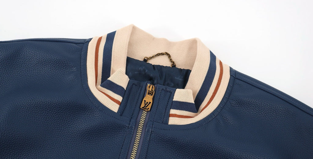 Falection monogram V made in italy SS26 Sporty Leather Track Top