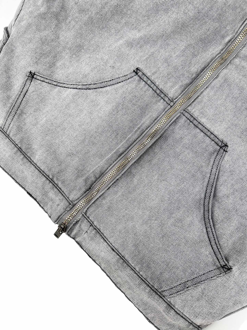 Falection FW26 Faded Denim Bomber Jacket