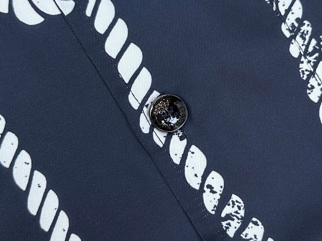 Falection FW26 Marina Print Silk Twill Hawaii Shirt