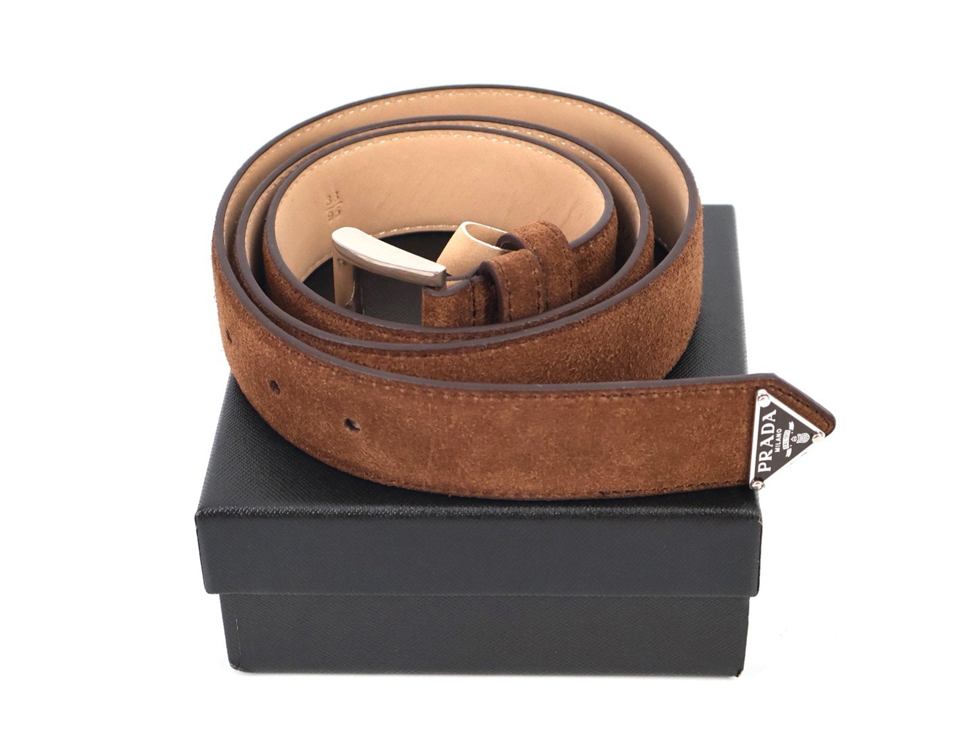 Falection FW26 Triangle Logo Suede Belt