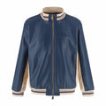 Falection monogram V made in italy SS26 Sporty Leather Track Top