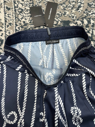 Falection FW26 Marina Print Silk Shorts
