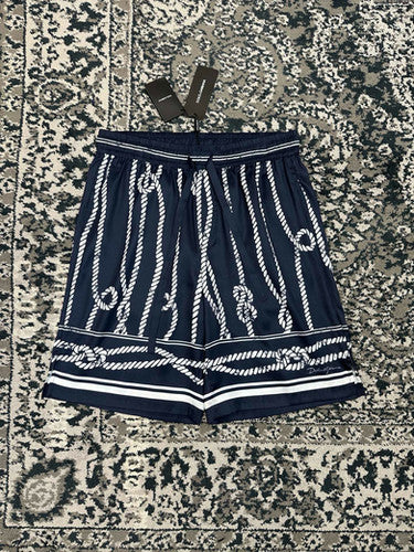 Falection FW26 Marina Print Silk Shorts