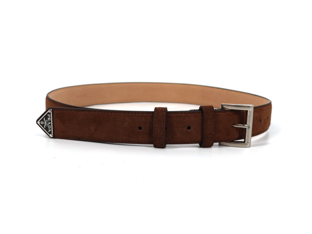 Falection FW26 Triangle Logo Suede Belt