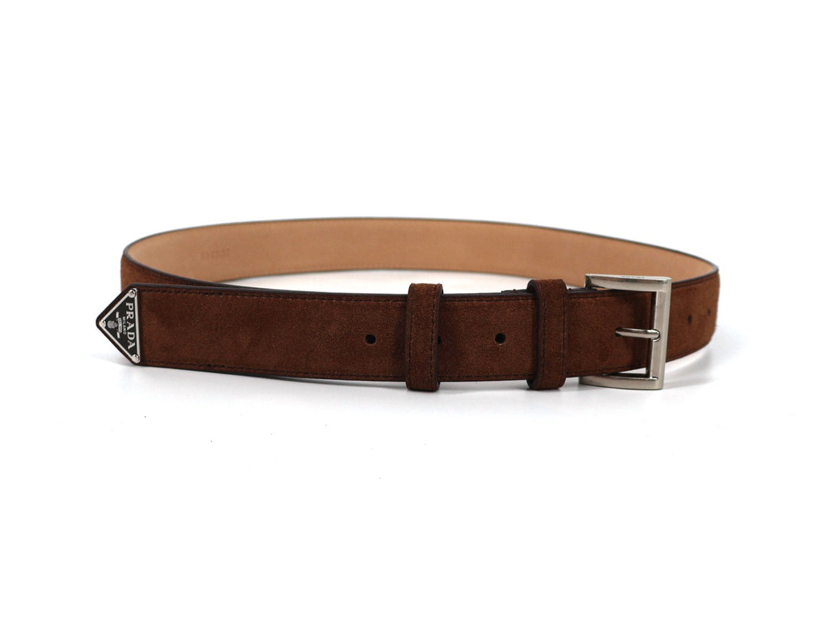 Falection FW26 Triangle Logo Suede Belt