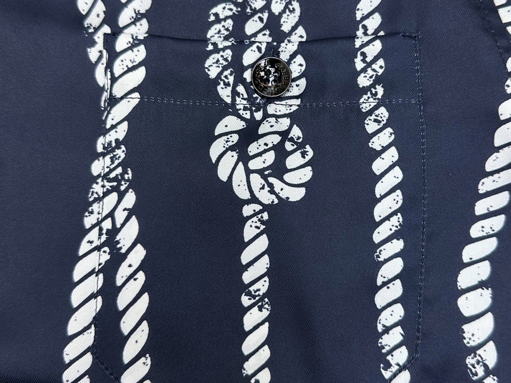 Falection FW26 Marina Print Silk Twill Hawaii Shirt