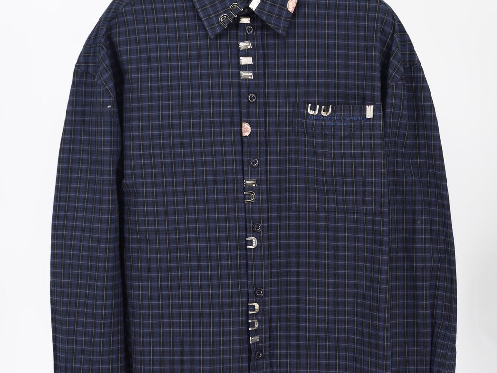 Falection AW FW26 Plaid Poplin Plaid Shirt