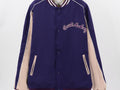 Falection FW26 Distressed Appliqued Satin Bomber Jacket