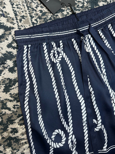Falection FW26 Marina Print Silk Shorts