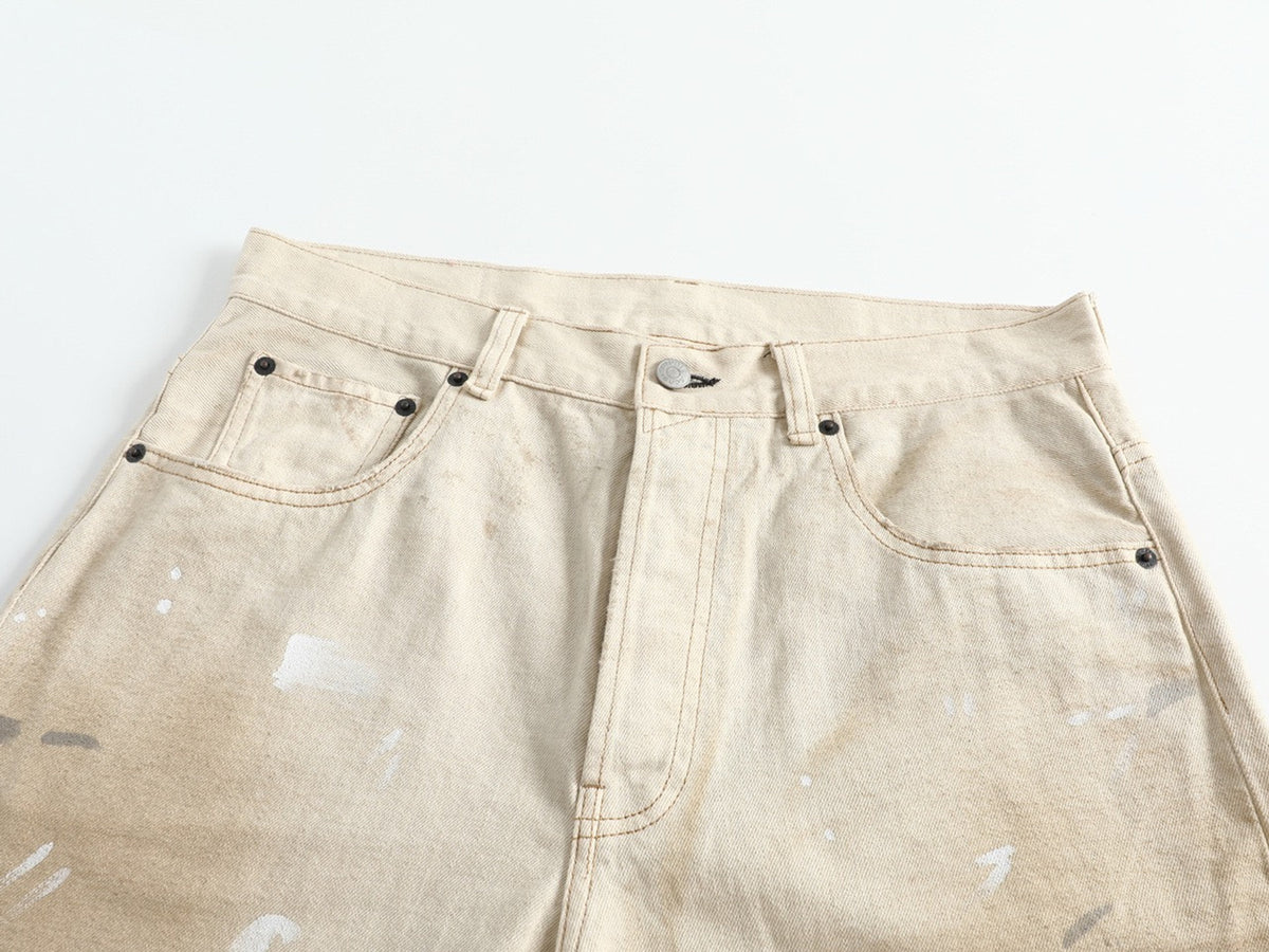 Falection FW26 Regular Fit Paint Splatter Jeans