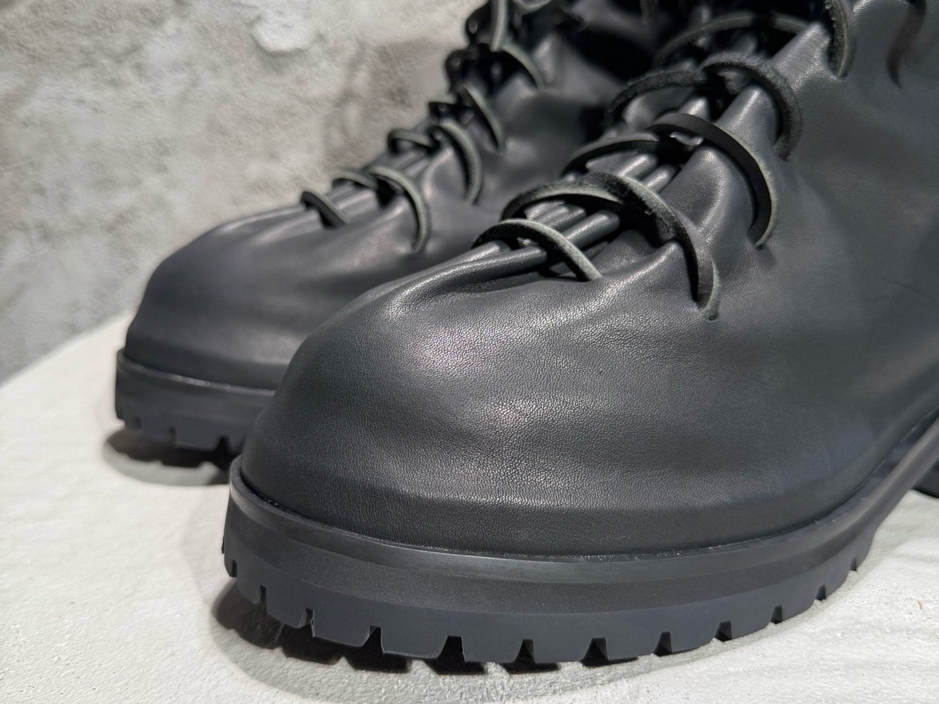 Falection 424 FW26 Laced Up Marathon Boot in Leather