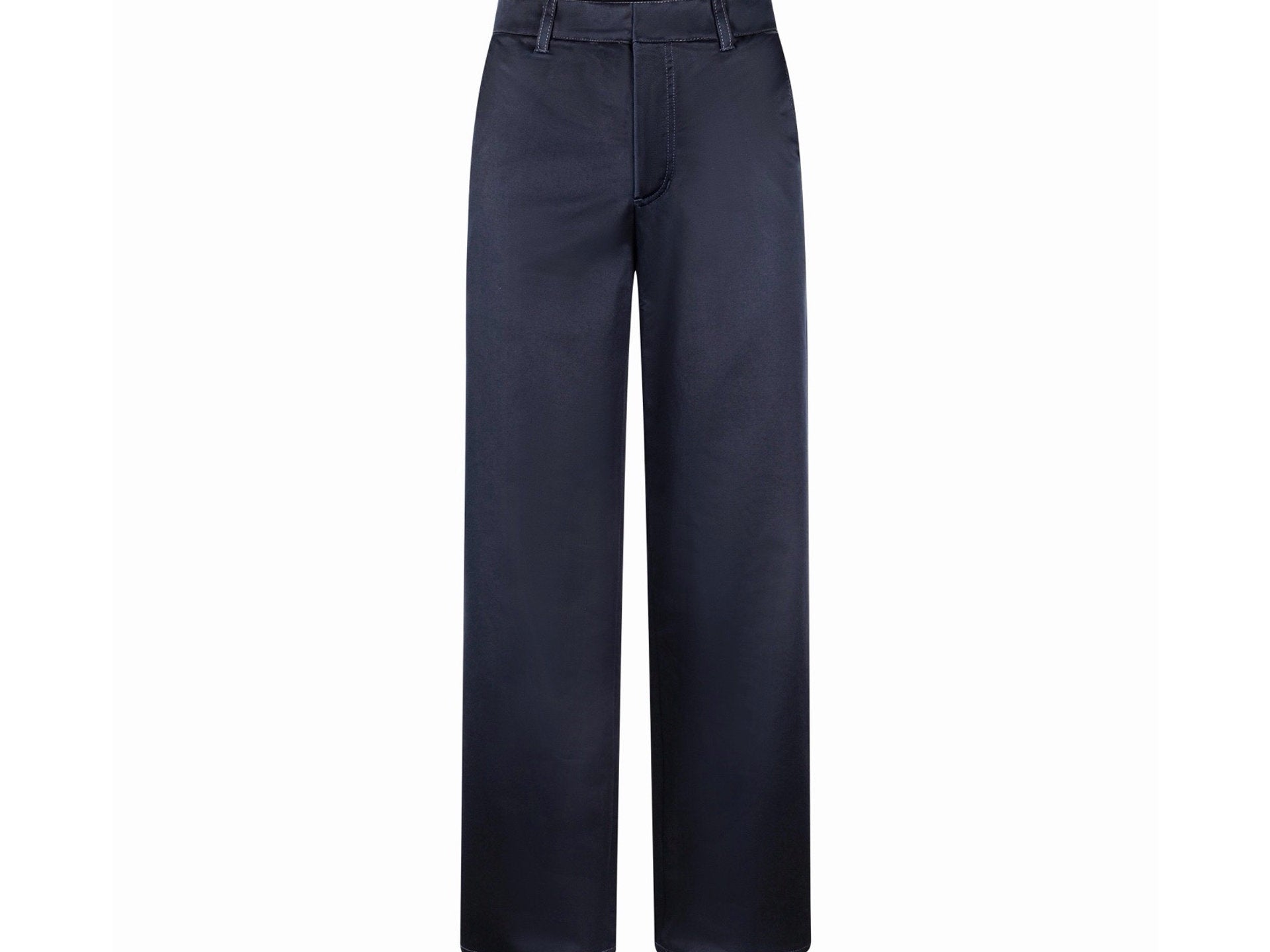 Falection FW26 Cotton Silk Casual Pants in Navy