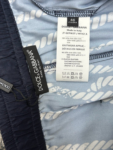 Falection FW26 Marina Print Silk Shorts