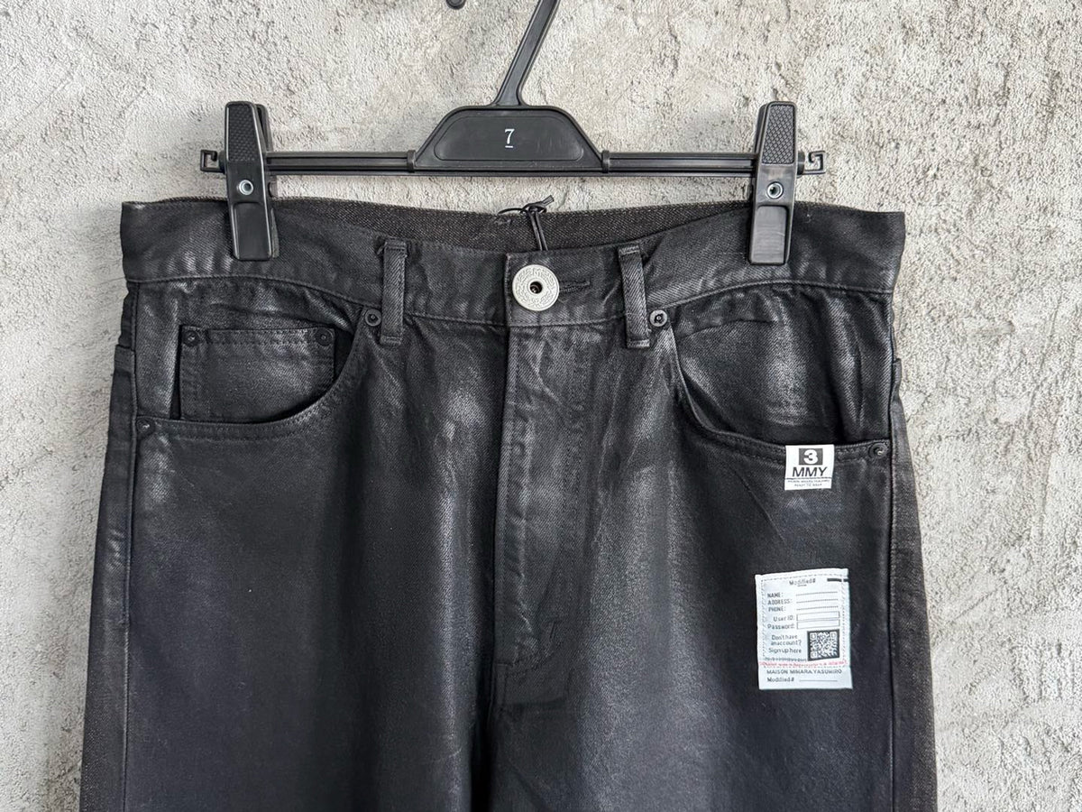 Falection MMY FW26 Coated Straight Leg Jeans