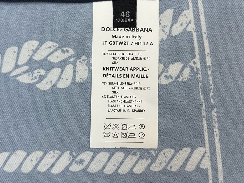 Falection FW26 Marina Print Silk Twill Hawaii Shirt