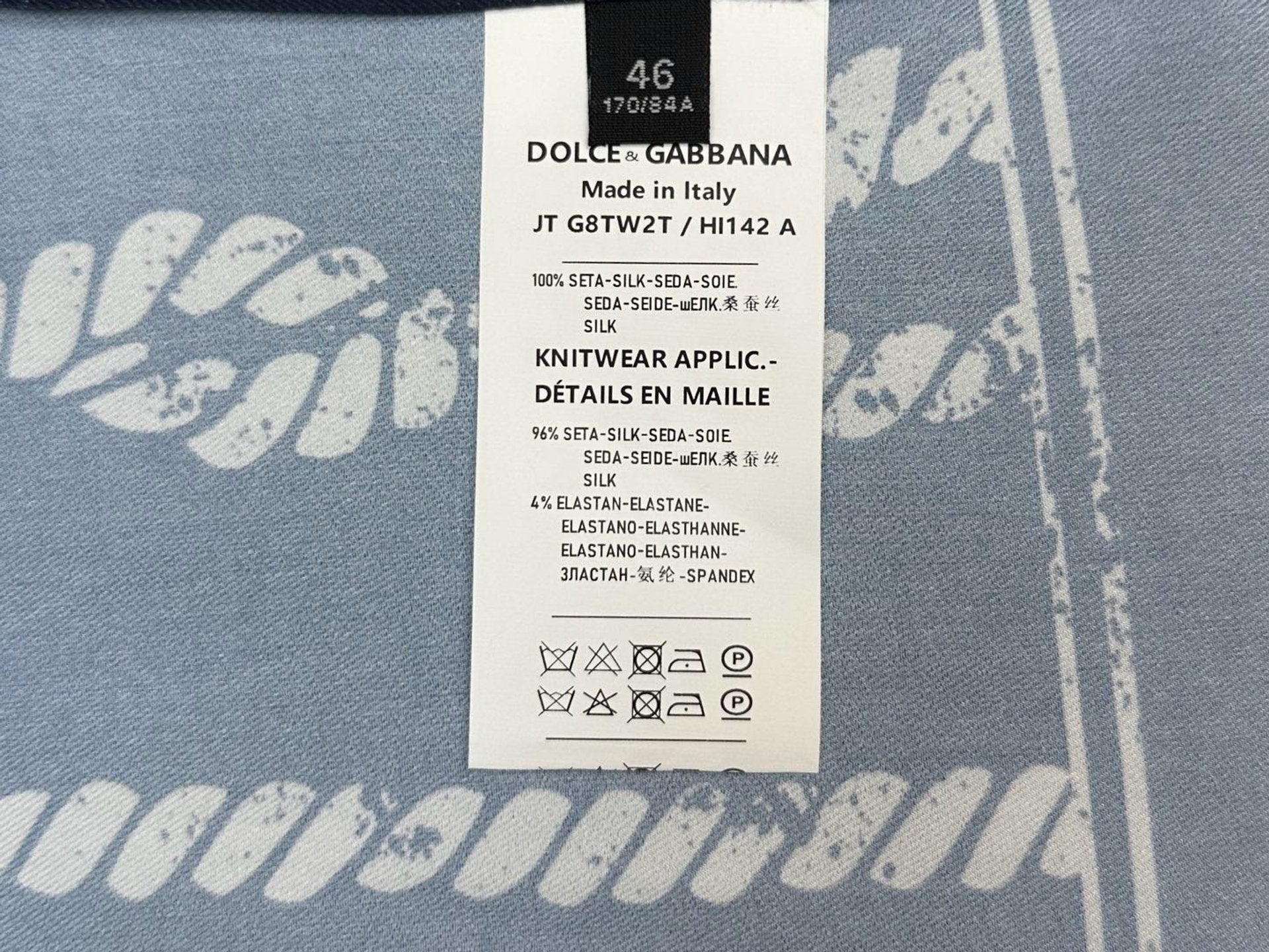 Falection FW26 Marina Print Silk Twill Hawaii Shirt