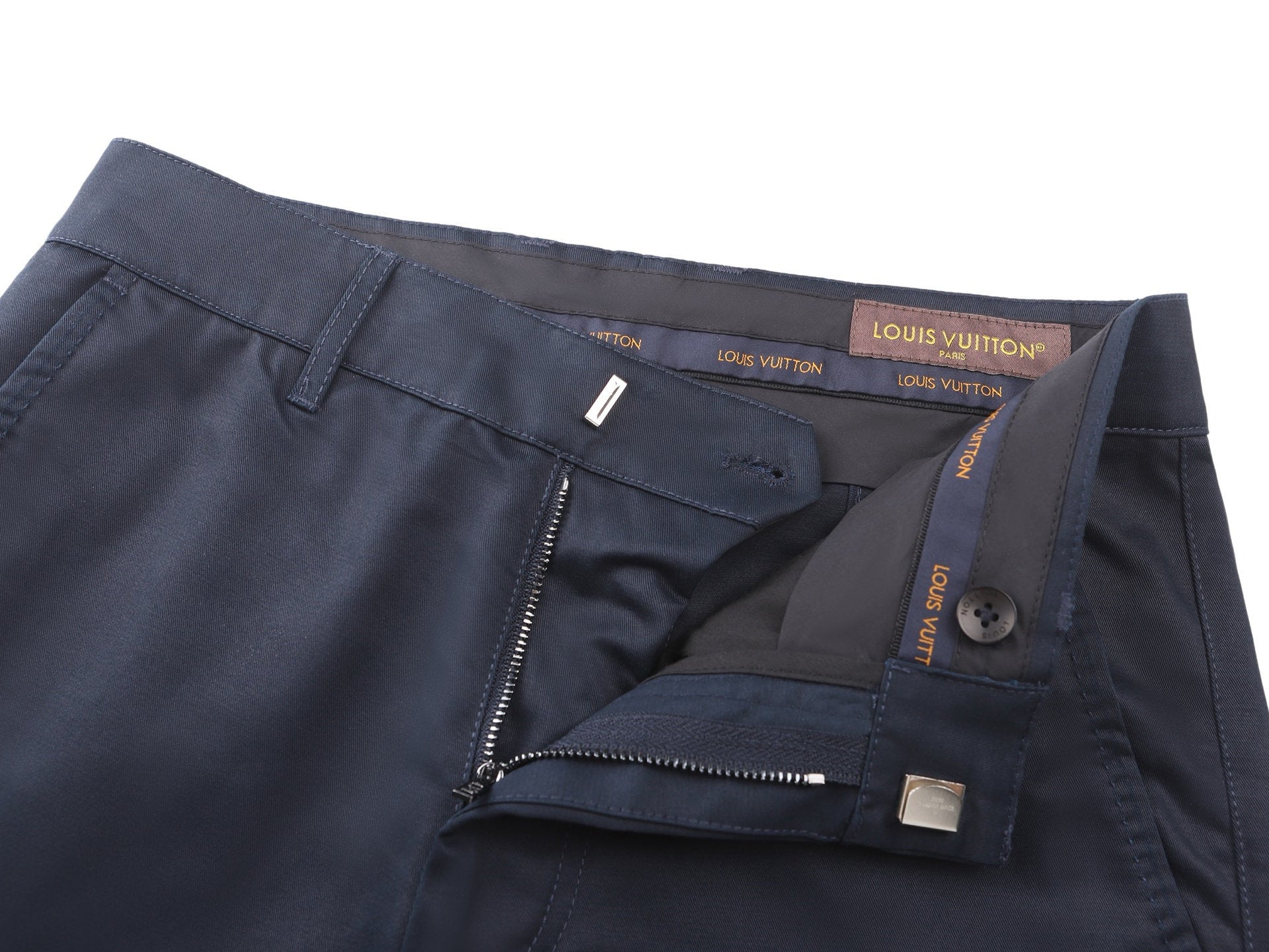 Falection FW26 Cotton Silk Casual Pants in Navy
