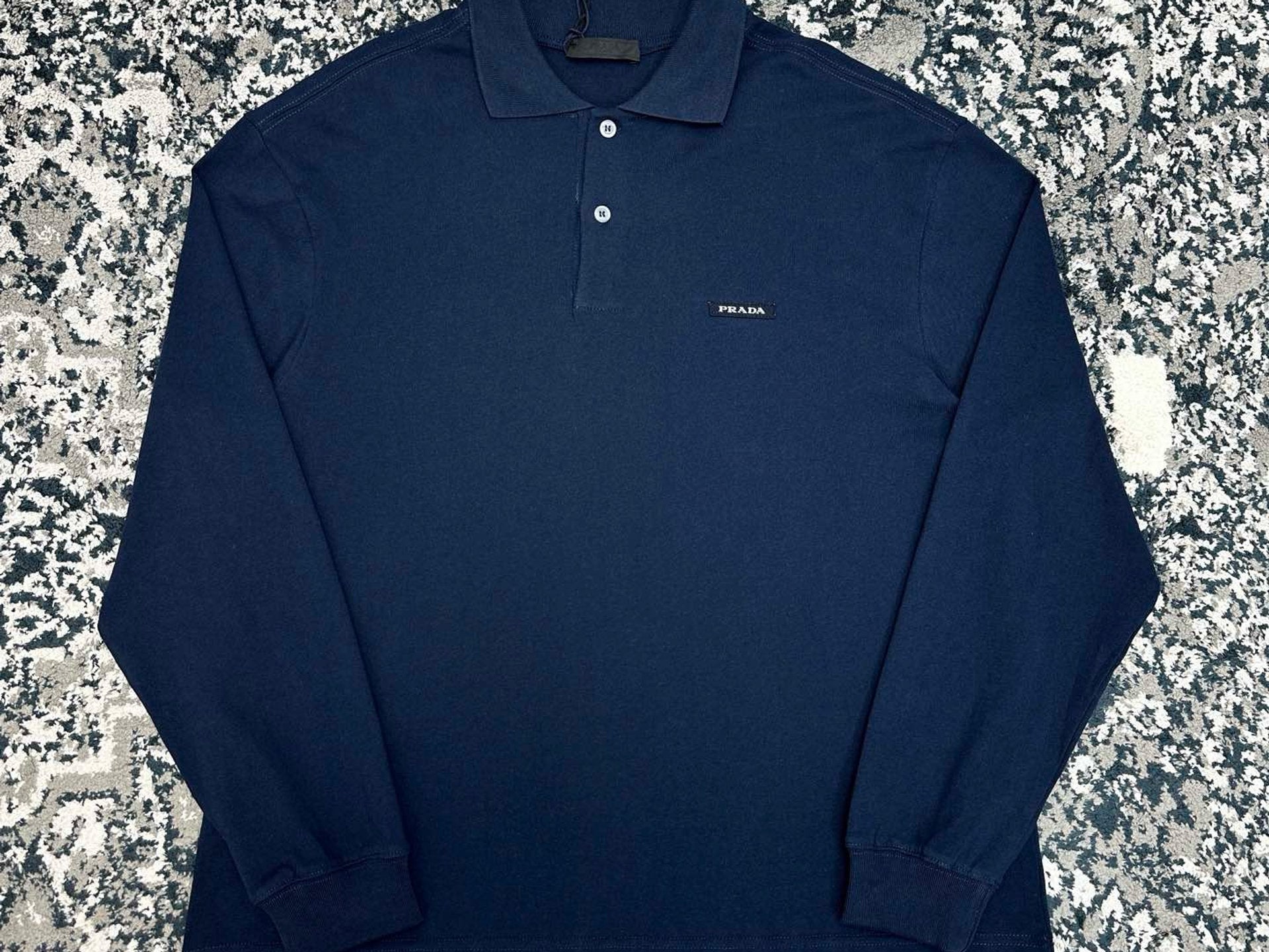 Falection FW26 Longsleeved Polo Shirt in Navy