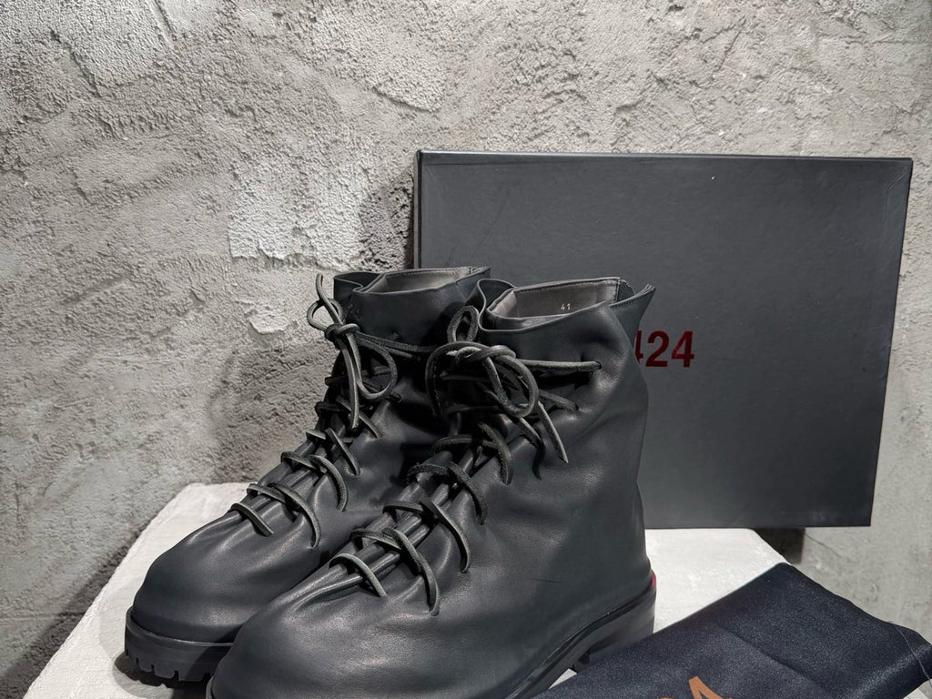 Falection 424 FW26 Laced Up Marathon Boot in Leather