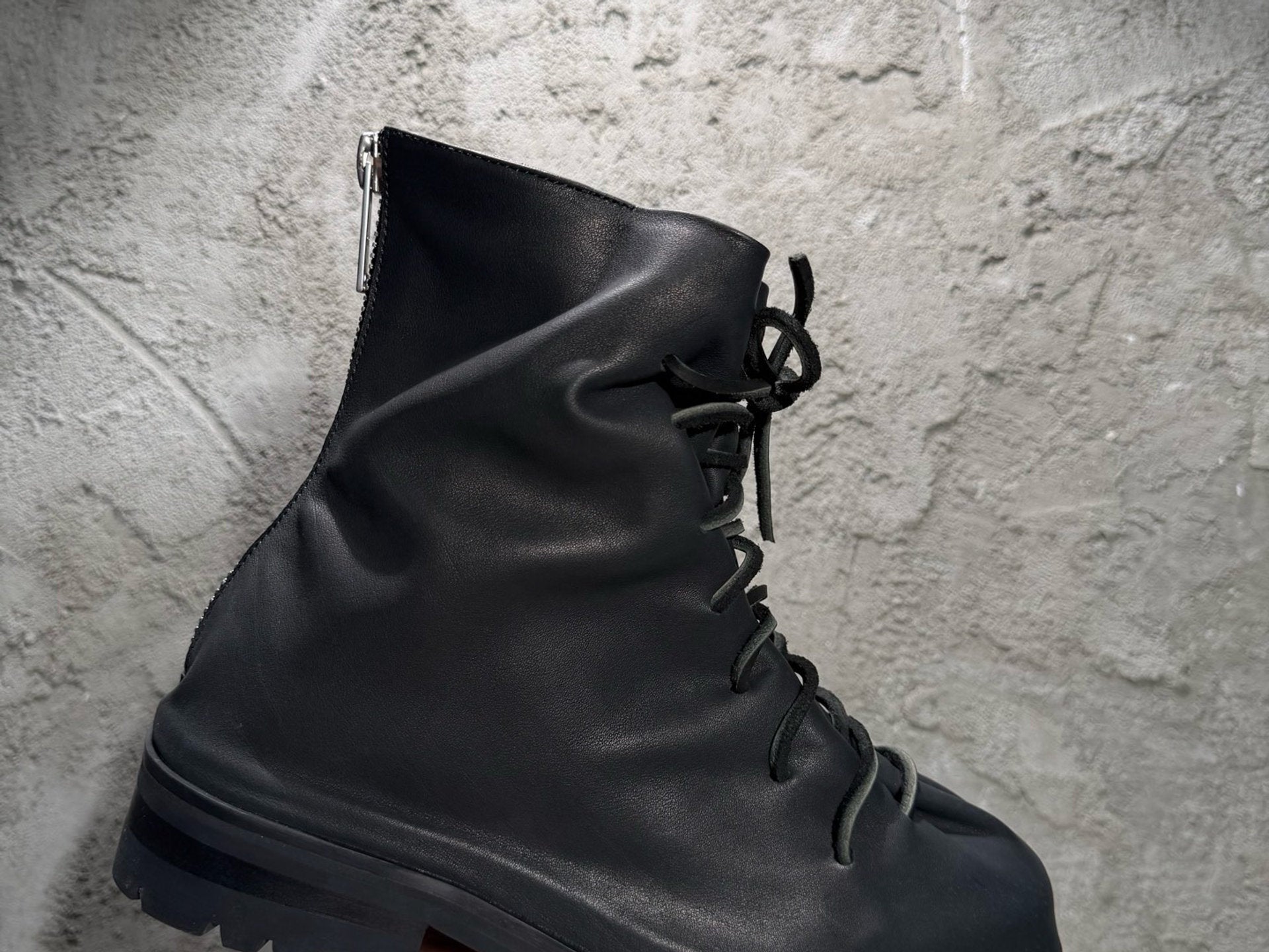 Falection 424 FW26 Laced Up Marathon Boot in Leather