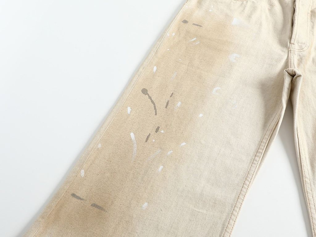 Falection FW26 Regular Fit Paint Splatter Jeans