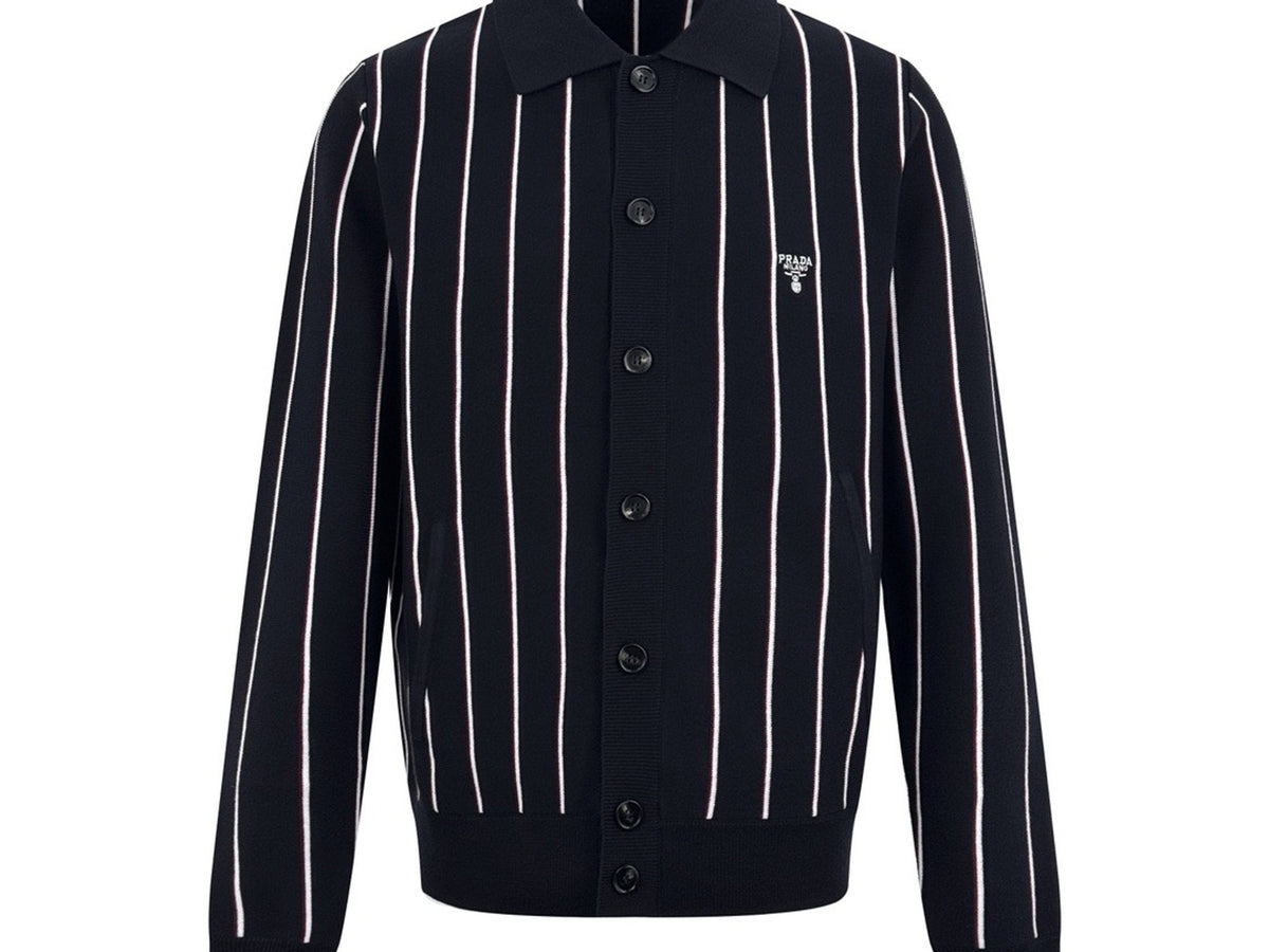 Falection FW26 Striped Wool Cardigan