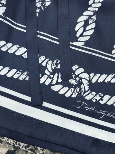 Falection FW26 Marina Print Silk Shorts