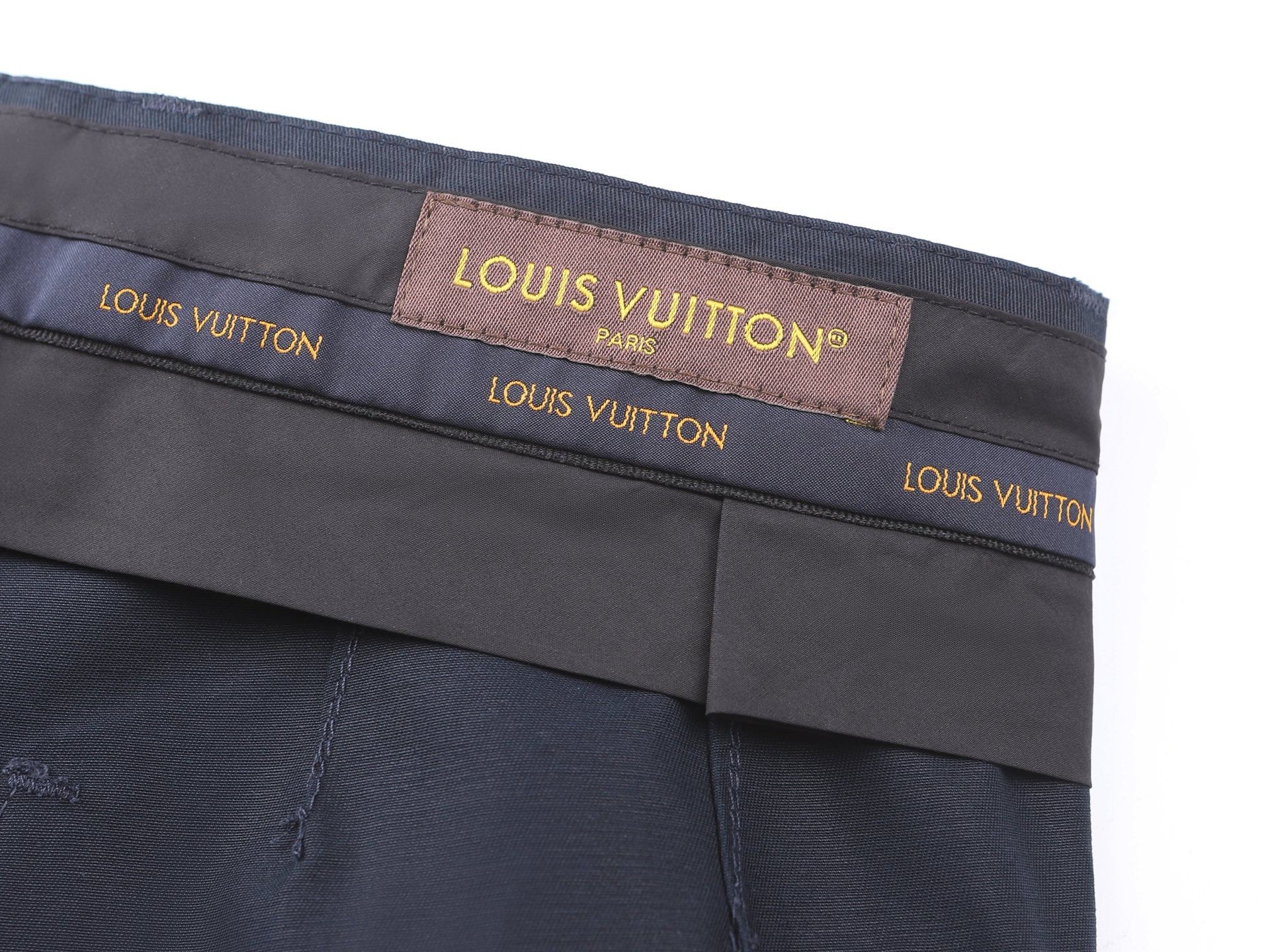 Falection FW26 Cotton Silk Casual Pants in Navy